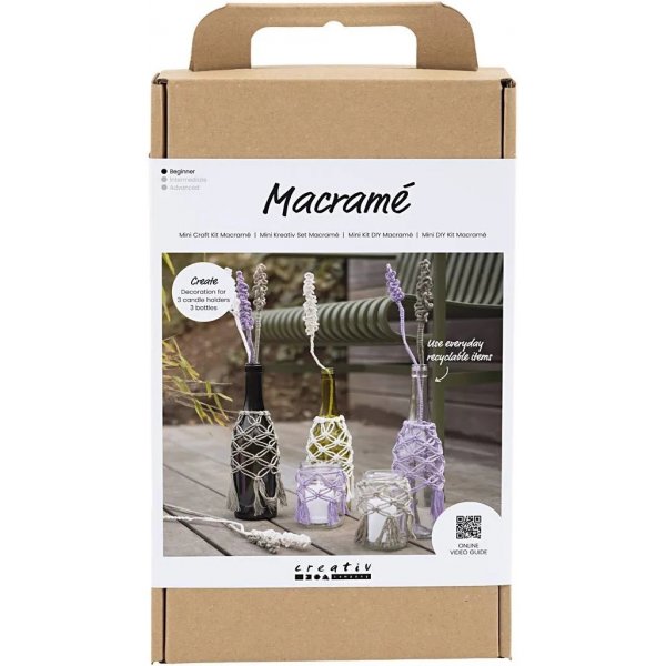 DIY Kit Macram, Glazen decoratie