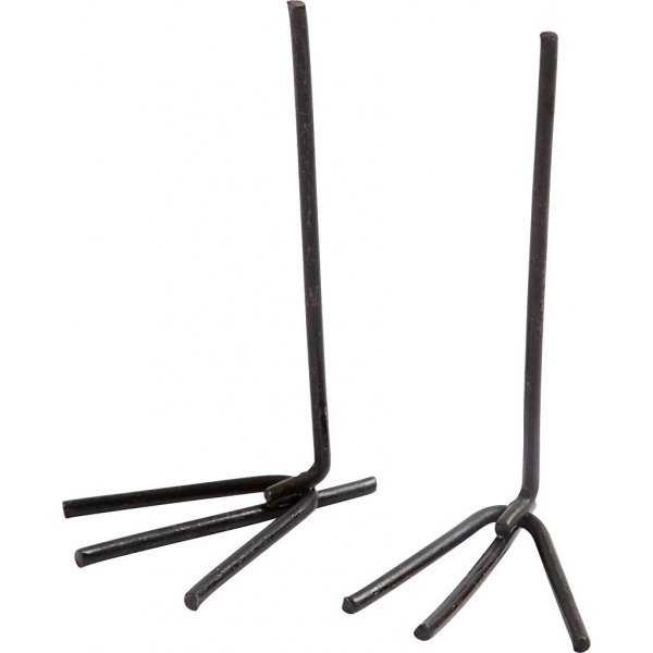 Vogel/Kippenpootjes - zwart - 10 paar