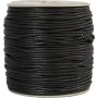 Katoenen koord - zwart - 100 m - 2 mm