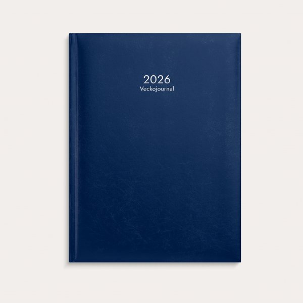 Weekblad 2026 Kunstleer - Donkerblauw Weekblad 2026 Kunstleer - Donkerblauw