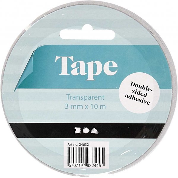 Dubbelzijdige tape - 3 mm - 10 m Dubbelzijdige tape - 3 mm - 10 m