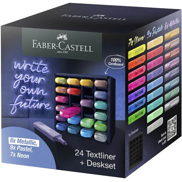 Markeerstiftset - Faber-Castell - TL 46 - 24 stiften