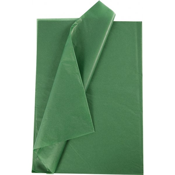 Vloeipapier - groen - 50 x 70 cm - 14 gr - 10 vellen