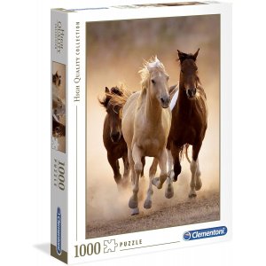 Puzzle HQ Collectie 1000 stukjes - Rennende paarden