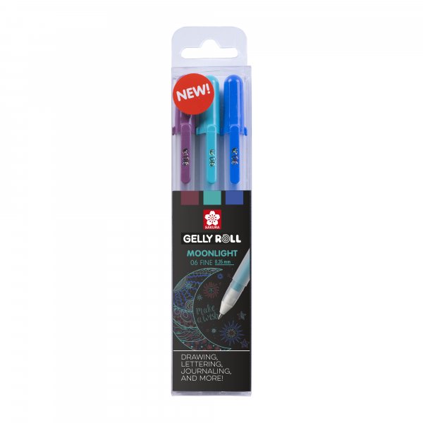 Gelpennen Sakura Gelly Roll Set 3 pennen - Galaxy