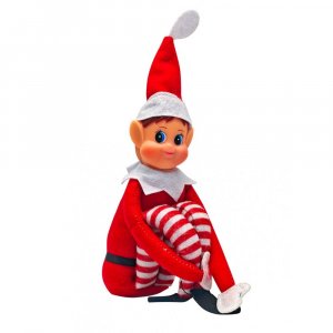 Elf op een plank - 30cm - Rood - Elf/Meisje Elf op een plank - 30cm - Rood - Elf/Meisje