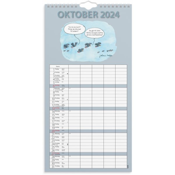 Familiekalender 24/25 - Plezier Familiekalender 24/25 - Plezier