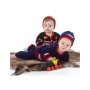 Breipatroon - Trui, vest, broek en muts met Dala-paarden