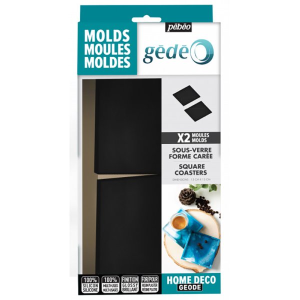 Modellering - Pebeo Gdo - Vierkante siliconen mal 2-pack