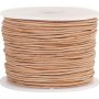 Leren koord - beige - 1 mm - 50 m