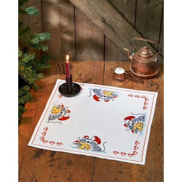 Borduurpakket Doek - Yuliga muizen