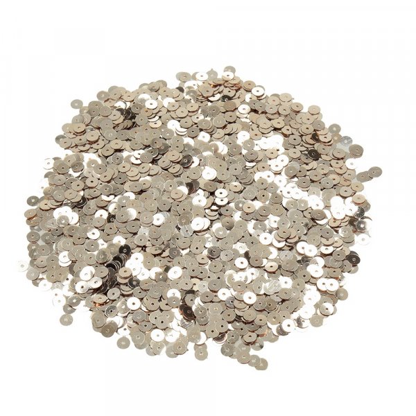 Pailletten, rond/plat 6 mm - 1 kg