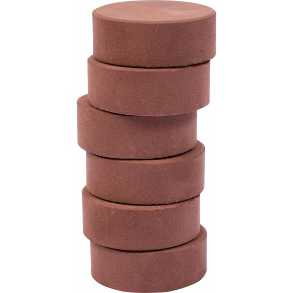 Kleur pucks 44 mm - bruin - 6 st