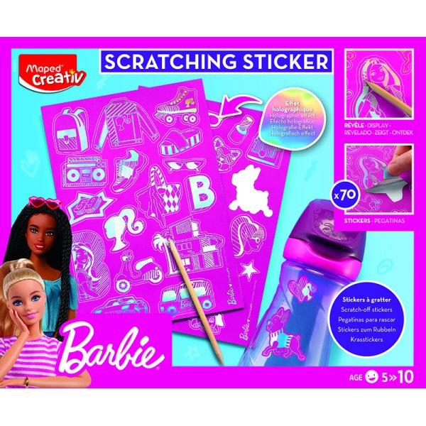 Barbie - Maped - Holografische krasstickers (5+ jaar)