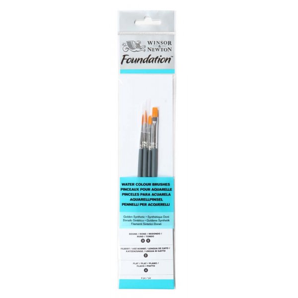 Synthetische penselenset W&N Foundation Watercolour - Nr. 14