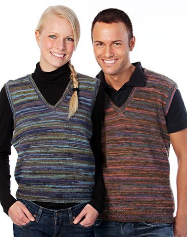 Breipatroon - Slipover en gilet in tricotsteek