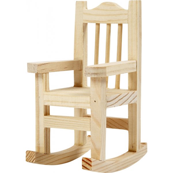 Minimeubels - 5-pack - stoel - bank - schommelstoel - tafel - kinderwagen Minimeubels - 5-pack - stoel - bank - schommelstoel - tafel - kinderwagen