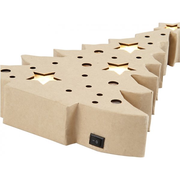 Kartonnen figuur met ingebouwd licht - Kerstboom Kartonnen figuur met ingebouwd licht - Kerstboom