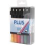 Plus Color Marker - gemengde kleuren - 18 st
