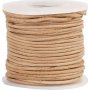 Leren koord - naturel - 1 mm - 10 m