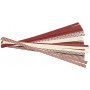 Sterstroken - rood - wit - 6,5+11,5 cm - 60 stroken