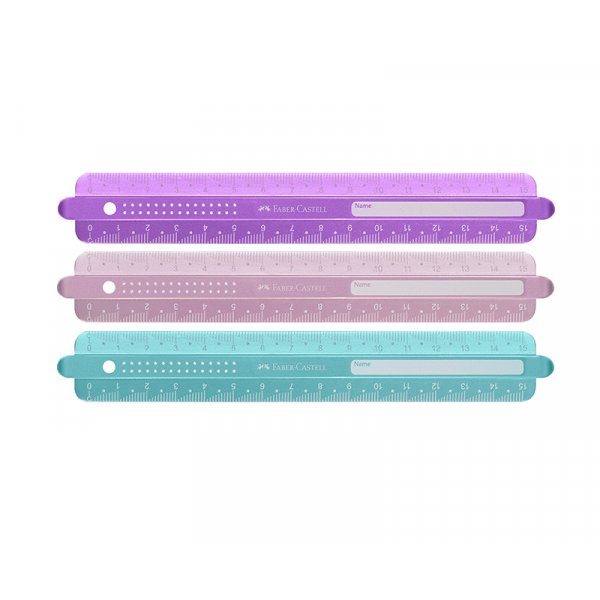 Liniaal - Faber-Castell - 15cm - Sprankelend