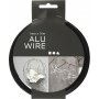 Aluminiumdraad - 1 mm - zwart - 16 m