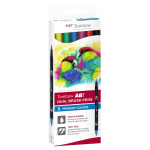 Tombow ABT Dual Brush Pen Basic 6-pack Tombow ABT Dual Brush Pen Basic 6-pack