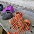 Klant imago Vikinggaren Natuurlijk garen 50g - Multi zwart/oranje (659)
