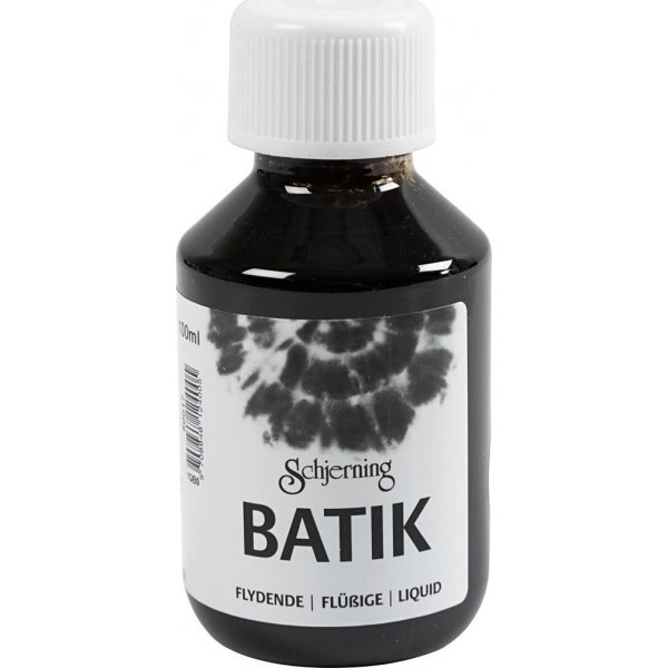 Batikverf - zwart - 100 ml