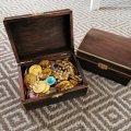 Klant imago Houten kist 15,5 x 11 x 8 cm - onbehandeld grenen, met slot