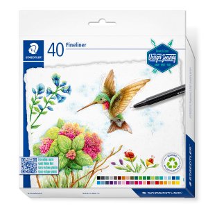 Triplus fineliners in diverse kleuren - verpakking van 40 stuks Triplus fineliners in diverse kleuren - verpakking van 40 stuks