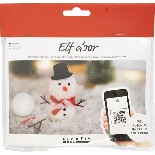 Mini DIY Kit Kerstmandeur - Sneeuwpop