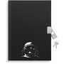 Agenda met slot - Zwart