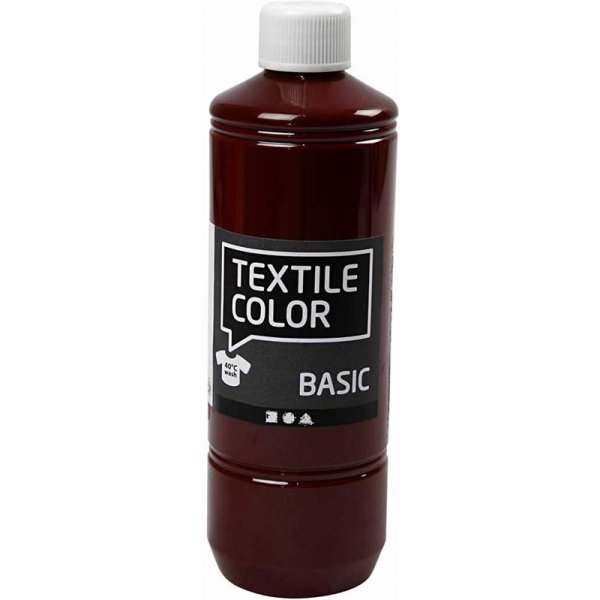 Textielkleur textielkleur - bruin - 500 ml