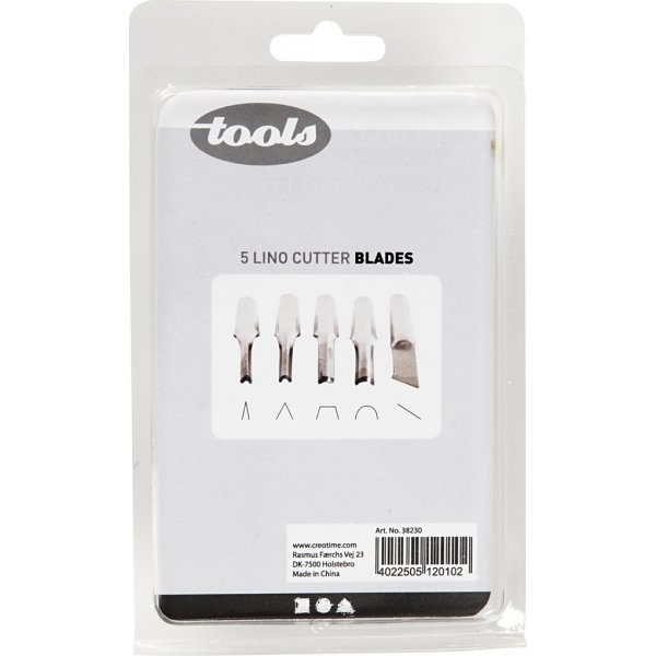 Hulpmiddelen voor linoleumdruk - 5 vellen Hulpmiddelen voor linoleumdruk - 5 vellen