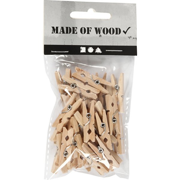 Wasknijpers - 30 x 3 mm - 30 st Wasknijpers - 30 x 3 mm - 30 st