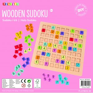 Sudoku, hout Sudoku, hout