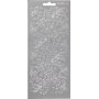 Stickers - zilver - hulst - 10 x 23 cm