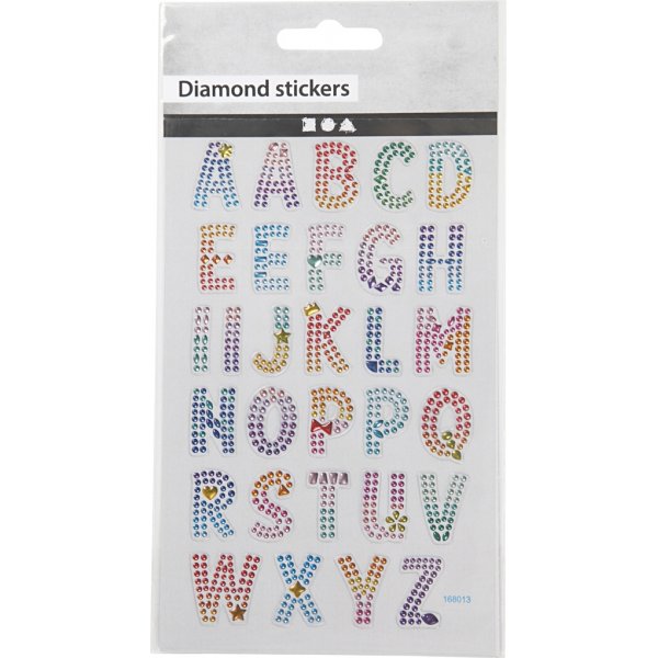 Diamantstickers - het alfabet Diamantstickers - het alfabet