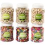 Houten kralen - gemengde kleuren en maten - 6 x 400 ml