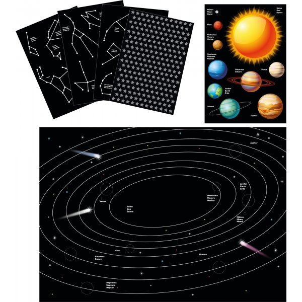 De Space Stickers-knutselset De Space Stickers-knutselset