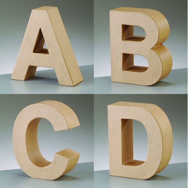 Letters - H 17,5 x D 5,5 cm