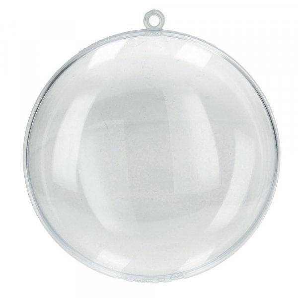 Kunststof medaillon 110 mm - 20-pack - glashelder scheidbaar (PS)