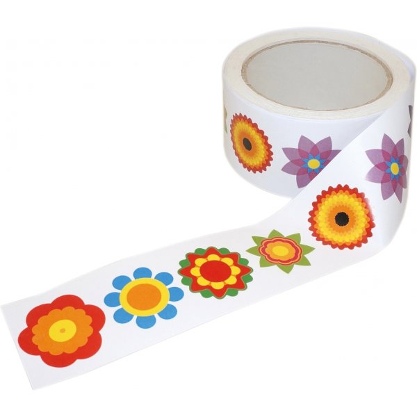 Stickers op rol bloemen - 450 st
