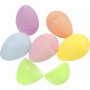 Plastic eieren - 2-delig - pastelkleuren - H4,5 cm - 24 st