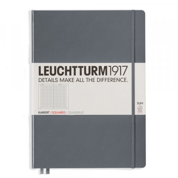 Notitieboek A4+ Slim Hard - Geruit