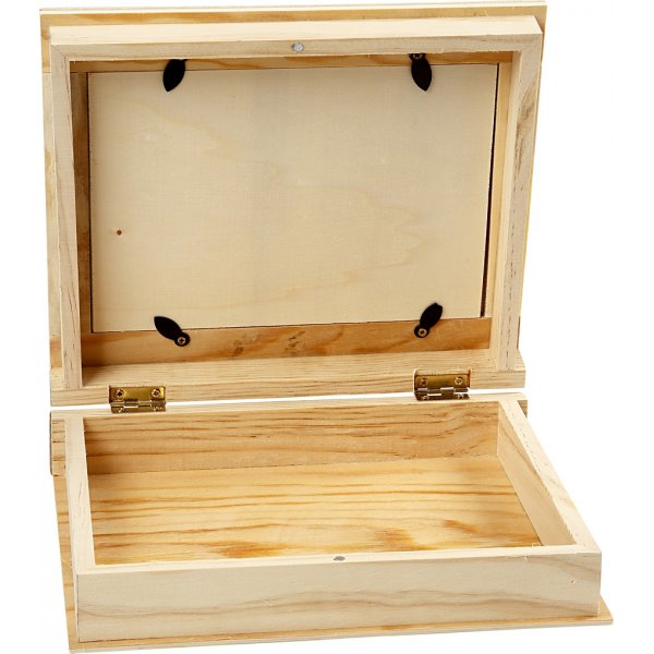 Boekendoos met pass-partout in de deksel - 21,7x18x5,5 cm Boekendoos met pass-partout in de deksel - 21,7x18x5,5 cm