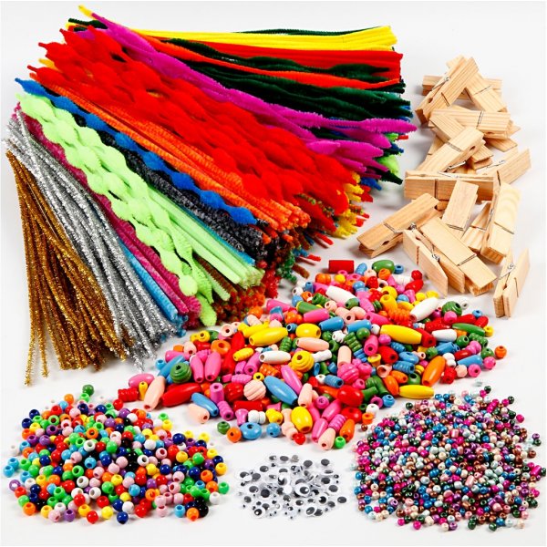 Plezier met klemmen en pijpenragers - gemengde kleuren