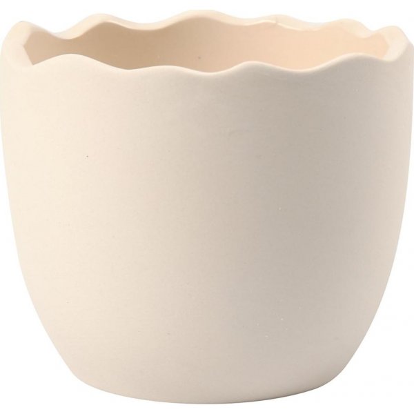 Terracotta eierschalen - Wit - 24 st